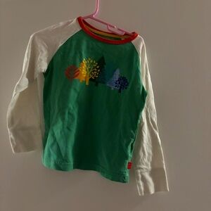 Little bird by Jools Oliver shirt toddler 2-3 rainbow green long sleeve